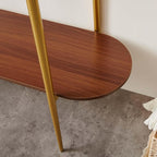 LumFurn Oval Glass Console Table - Image 9