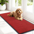 OLANLY Front Door Mat 47x17, Waterproof Heavy-Duty Indoor Outdoor Doormat | Red by OLANLY