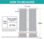 NICETOWN Cold Blocking 100% Blackout Curtains, Durable Black Lined Blackout - Image 7