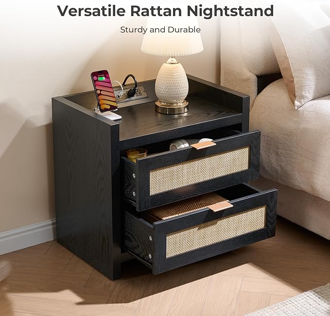 SICOTAS Night Stand Bedside Table - Image 4