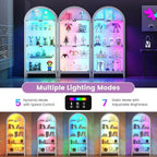 Gurexl 5-Tier Arched Display Cabinet - - Image 6