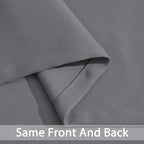 Yakamok Grey Room Darkening Curtains 84 inch Gray Sliding Door Drapes | 1 - Image 6