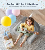 little dove Extra Wide Soft Toddler Couch Fold Out, Comfy Toddler Chair - Image 7