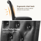 Welzona Upholstered Dining Chairs Set of 6, Button Tufted Parsons Dining Chair - Image 7