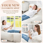 Hobestluk Bean Bag Chair Big Bean Bag Lounger - Image 7