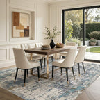 DMOYEST Area Rug Living Room Rugs 10x14 Washable Abstract Carpet | Neutral - Image 4