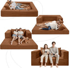 Futon Sofa Bed with Pillow, 3-in-1 Sleeper Sofa Bed with Removable Cover - Image 9