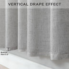 Light Grey Curtains 38 Inch Wide - Image 8