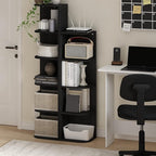 Furinno Pasir 4-Tier Corner Open Shelf Bookcase - Image 2