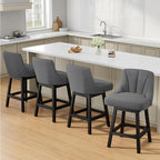 YaFiti Swivel Bar Stools Set of 4, 26 Inch Counter Height Bar Stools - Image 8