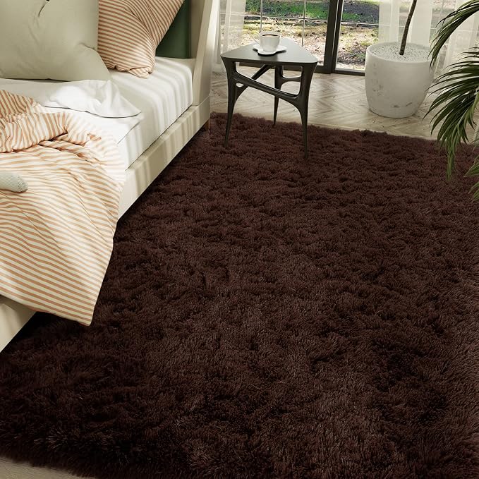 LOCHAS 5x8 Area Rugs Fluffy Living Room Carpets - Image 7