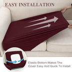 LA MEACK Couch Cushion Covers for Sectional Sofa L Shape Washable Separate Seat - Image 5