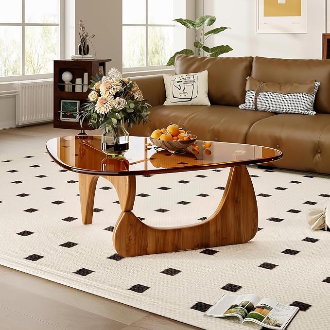 Modern Coffee Table for Living Room, 35.8" Mid Century Center Table, Tea Table by PRITIY