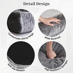 Bean Bag Chair, 3 Seater Fireside Chair, Giant Bean Bag Chairs - Image 5