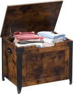 IDEALHOUSE Storage Bench, 23.6" Retro Wooden Storage Chest by IDEALHOUSE