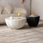 Round Marble Coffee Table Set of 2, 2 Piece Coffee Table and End Table - Image 7
