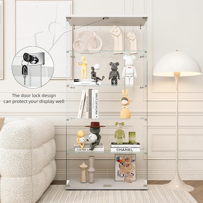 FLYMUHJIA Curio Cabinets with Tempered Glass Doors - Image 6