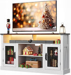 WLIVE Farmhouse TV Stand for 65 Inch TV, Tall Entertainment Center by WLIVE