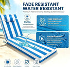 Chaise Lounge Cushion for Outdoor Furniture, Waterproof, Fade-Resistant and - Image 3