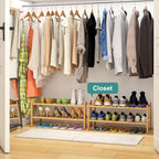 viewcare 2-Tier Bamboo Shoe Rack - Image 2