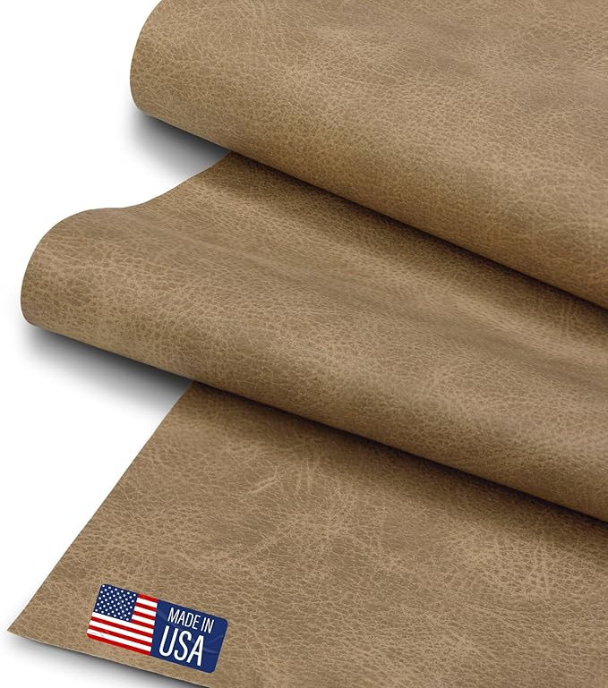 Faux Leather Fabric, Thick Durable Synthetic Repholstery Leather Vinyl by SARANDAVE