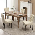 KCC Faux Leather Dining Chairs Set of 2, Upholstered High-end Tufted Dining - Image 9