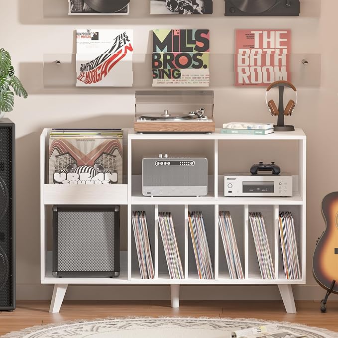 LELELINKY Large 48'' Record Player Stand - Image 7