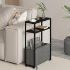 Leomonio Narrow Side Table, Slim End Tables - Image 3