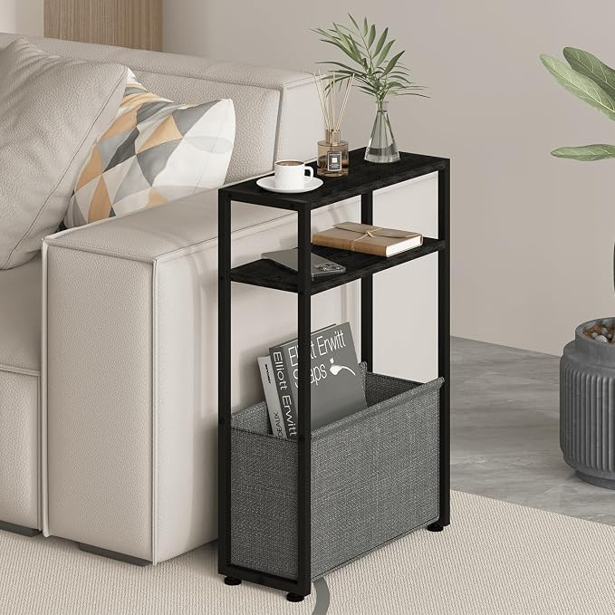 Leomonio Narrow Side Table, Slim End Tables - Image 3