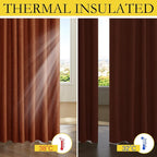 NICETOWN 100% Blackout Farmhouse Curtains 95" Length - Image 4