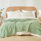 EMME Muslin Blankets for Adults Throw Blanket for Couch Breathable Gauze Soft by EMME