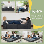 Folding Sofa Bed, 4 in 1 Convertible Sleeper Chair - Image 3