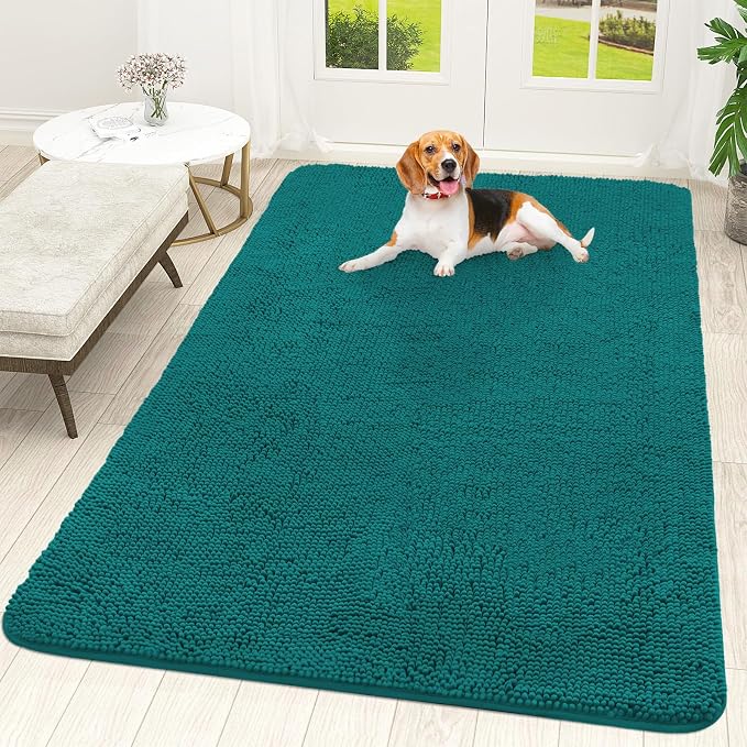 OLANLY Dog Door Mat for Muddy Paws 70x46, Super Absorbent Chenille Mud Mat | by OLANLY