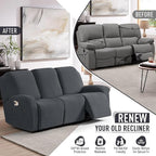 TAOCOCO Recliner Sofa Covers 8-Pieces Stretch Large Couch Covers - Image 4