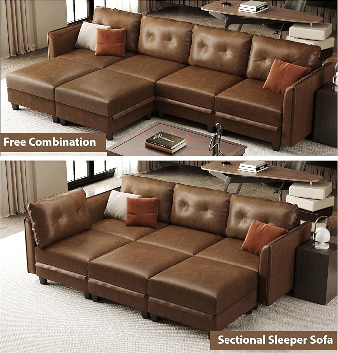 LLappuil Modular Sectional Sofa Middle Module Storage Seat - Image 6