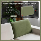 OHSIO Sectional Couch Covers, Wear Resistant Stretch Sofa Covers Washable Soft - Image 2