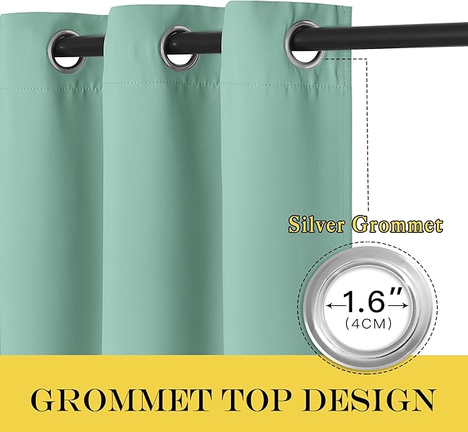 NICETOWN Blackout Patio Curtains 100 x 144 Inches Long - Image 5