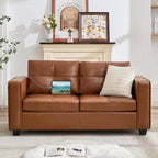 TYBOATLE 65" Faux Leather Love Seat Sofa - Image 9