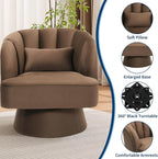 Garvee Ultra-Plush Swivel Accent Chair, 360° Barrel Lounge Chair - Image 5