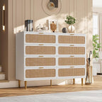 GarveeHome Rattan 8 Drawer Dressers - Image 3