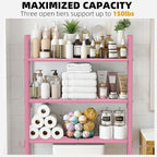 GloTika 3-Tier Over Toilet Storage - 150lb Total Capacity Metal Bathroom - Image 5
