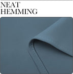 NICETOWN Kitchen Curtains, Short Blackout Curtains & Drapes, Smoky Blue - Image 5