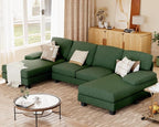 JUMMICO Sectional Couches for Living Room, U Shaped Couch - Image 6