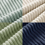 MIULEE Soft Corduroy Decorative Throw Pillow Covers Muted Teal 18x18 | Set of 4 - Image 5