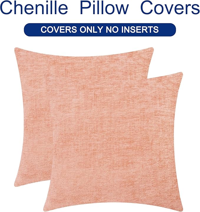 CaliTime Decorative Couch Throw Pillow Covers 22 X 22 Inches Dusty Pink | Pack - Image 6