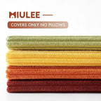 MIULEE Fall Decorative Throw Pillow Covers Yellow Orange Rust 18x18 | Set of 4 - Image 7