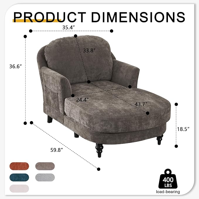 Chaise Lounge Chair Indoor - Image 2
