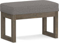SIMPLIHOME Milltown Small Ottoman Bench by SimpliHome
