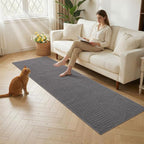 Findosom Washable Runner Rug 2x6, Geometric High-Low Textured Non Slip Hallway - Image 7