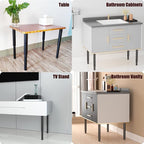 Metal Adjustable Furniture Legs 10-17 inch, Wlrrcwdttc Sofa Cabinet Legs - Image 4